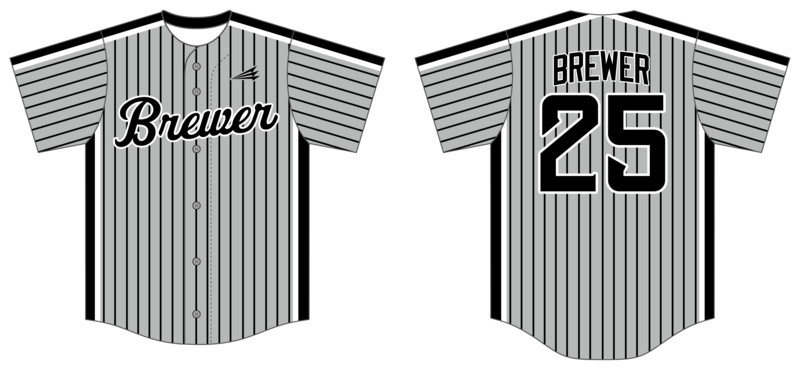 Brewer Baseball Custom Hexaflex Baseball Jersey #J2