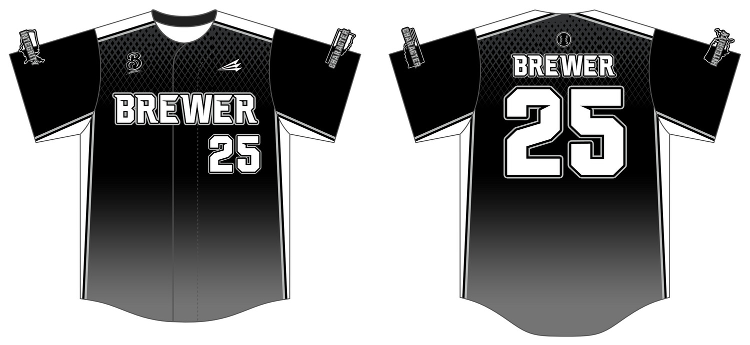 Brewer Baseball Custom Hexaflex Baseball Jersey #J5