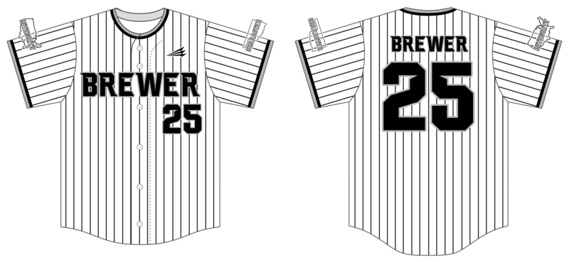 Brewer Baseball Custom Hexaflex Baseball Jersey #J4