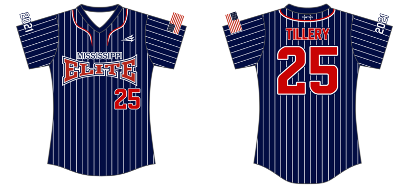 Mississippi Elite 2023 Custom NanoDri Softball Jersey #J3b