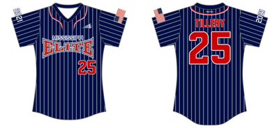 Mississippi Elite 2023 Custom NanoDri Softball Jersey #J3b