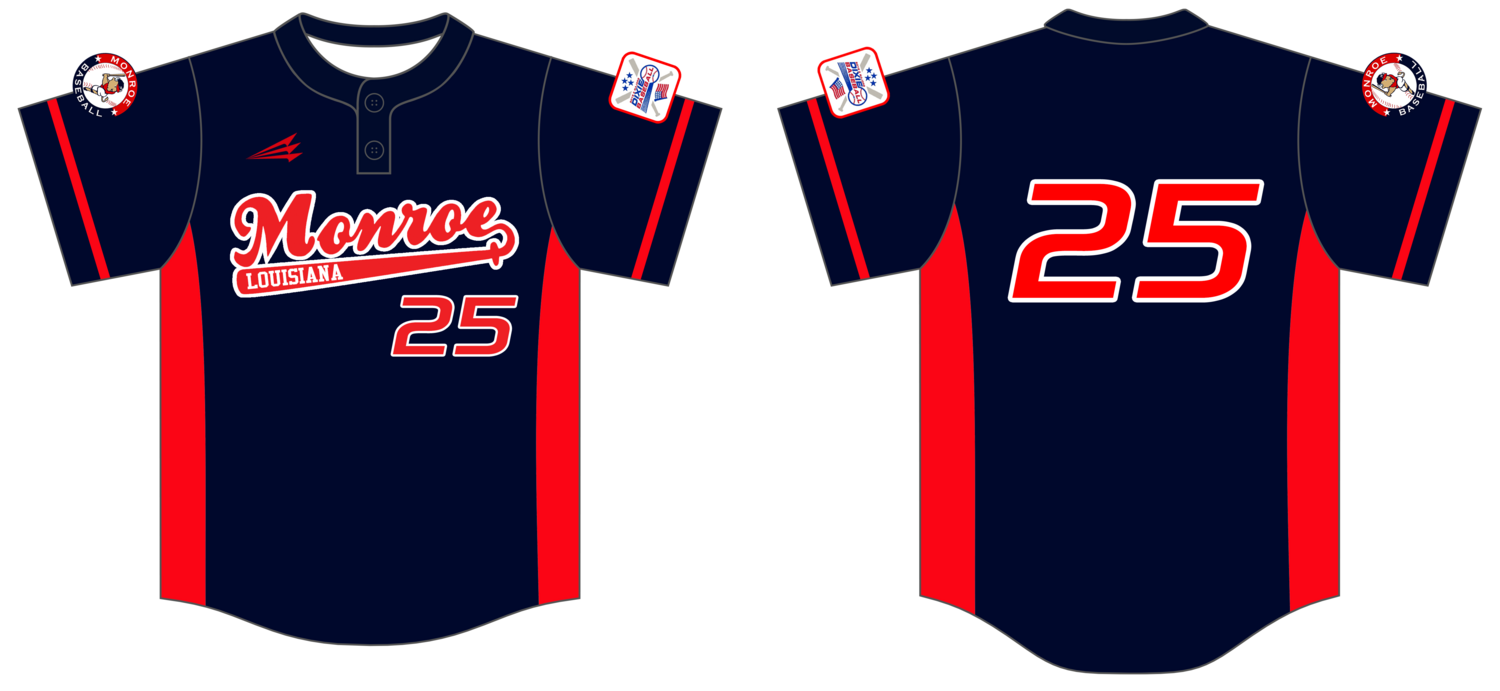 Monroe Baseball Custom HexaFlex Baseball Jersey #J1C