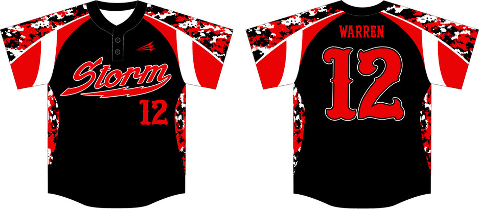 Wolcott Storm Baseball Custom Jersey 2a