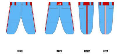 Sugar Kings Custom Knicker Baseball Pant #BP4B