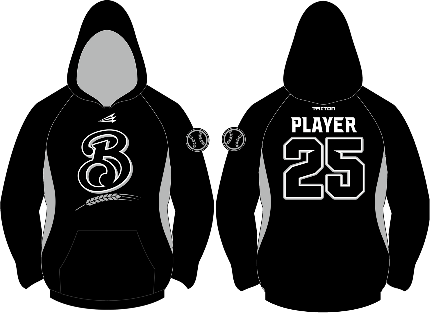 Brewer Baseball Custom Vulcan Hoodie #VH1