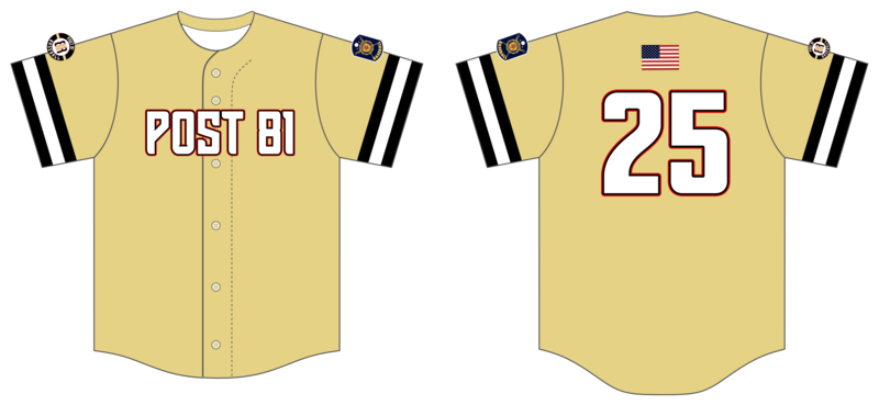 Legion Post 81 Custom HexaFlex Baseball Jersey #J2
