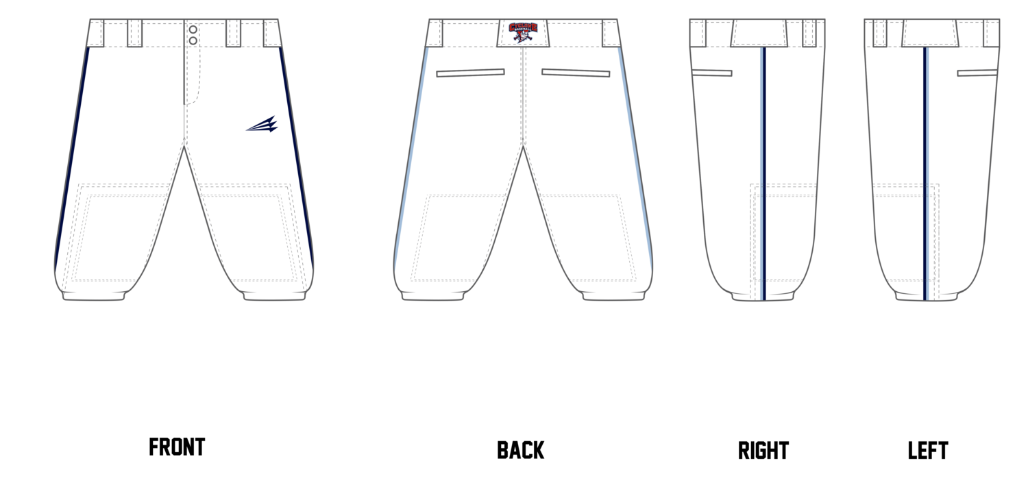Central Ohio Cyclones Stacheman Elite Custom Knicker Baseball Pants #BP46B