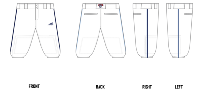 Central Ohio Cyclones Stacheman Elite Custom Knicker Baseball Pants #BP46B