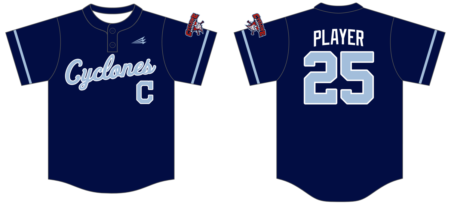 Central Ohio Cyclones Custom Hexaflex Baseball Jersey #J50C