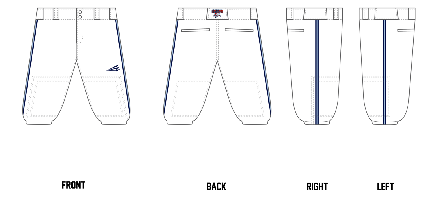 Central Ohio Cyclones Stacheman Elite Custom Knicker Baseball Pants #BP48B