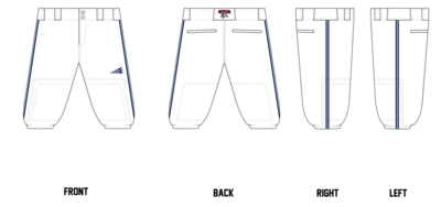 Central Ohio Cyclones Stacheman Elite Custom Knicker Baseball Pants #BP48B