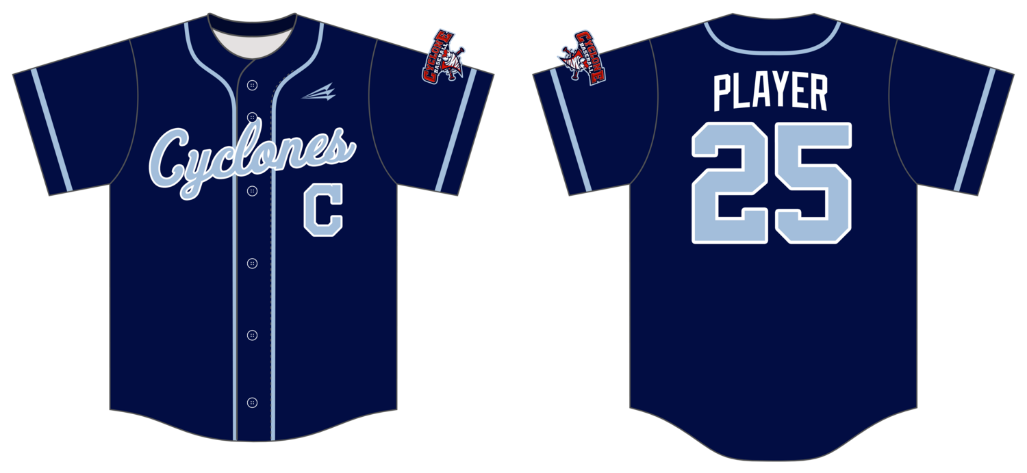Central Ohio Cyclones Custom Hexaflex Baseball Jersey #J50B