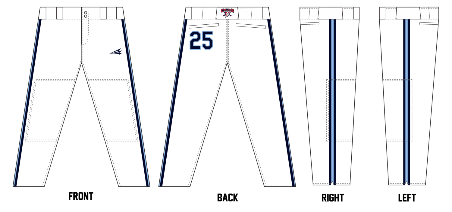 Central Ohio Cyclones Stacheman Elite Custom Long Baseball Pants #BP38F