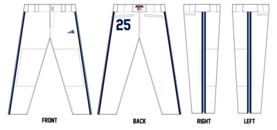 Central Ohio Cyclones Stacheman Elite Custom Long Baseball Pants #BP38F