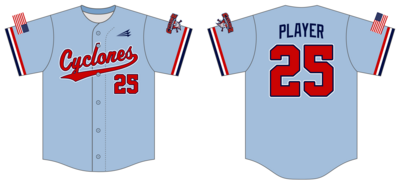 Central Ohio Cyclones Custom Hexaflex Baseball Jersey #J52B