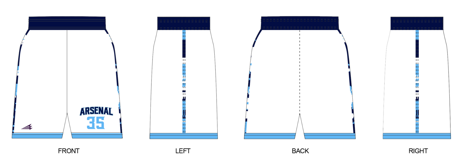 Arlington Arsenal Custom Revolution Pocket Shorts #RV1C