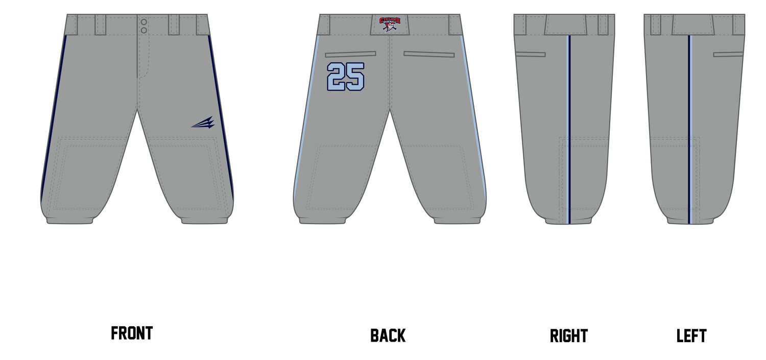 Central Ohio Cyclones Stacheman Elite Custom Knicker Baseball Pants #BP47C