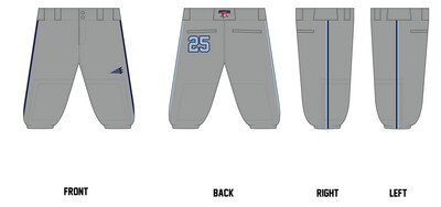 Central Ohio Cyclones Stacheman Elite Custom Knicker Baseball Pants #BP47C