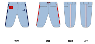 Central Ohio Cyclones Stacheman Elite Custom Knicker Baseball Pants #BP52C
