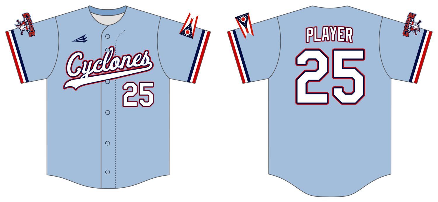 Central Ohio Cyclones Custom Hexaflex Baseball Jersey #J41F