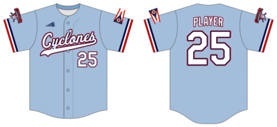 Central Ohio Cyclones Custom Hexaflex Baseball Jersey #J41F