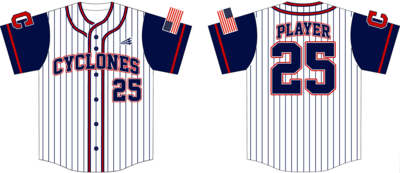 Central Ohio Cyclones Custom Hexaflex Baseball Jersey #J3B