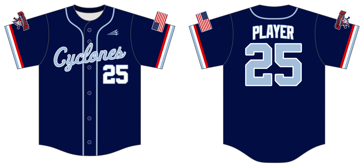 Central Ohio Cyclones Custom Hexaflex Baseball Jersey #J53B
