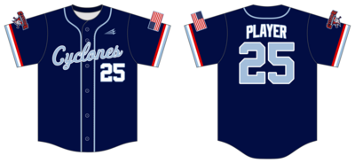 Central Ohio Cyclones Custom Hexaflex Baseball Jersey #J53B