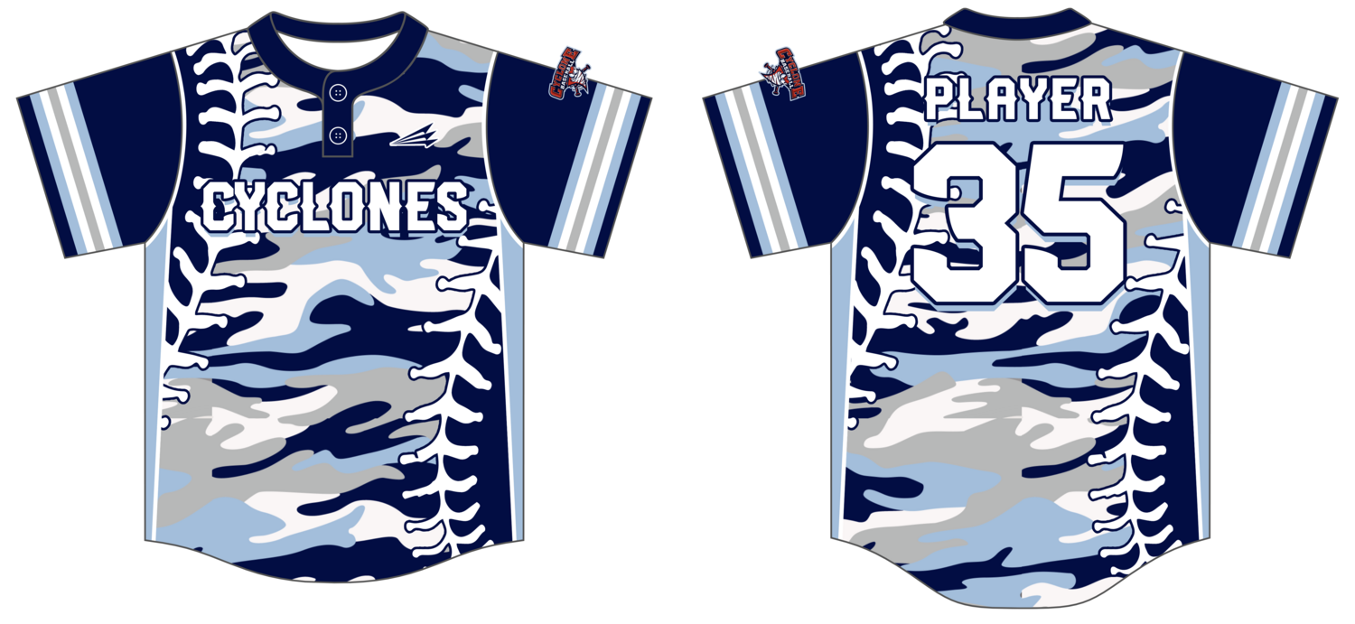 Central Ohio Cyclones Custom Hexaflex Baseball Jersey #J55