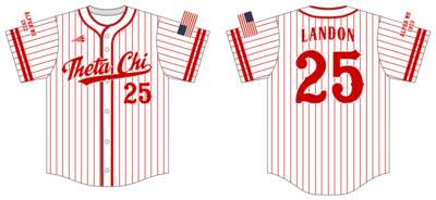 Theta Chi Custom NanoDri Baseball Jersey #J1c