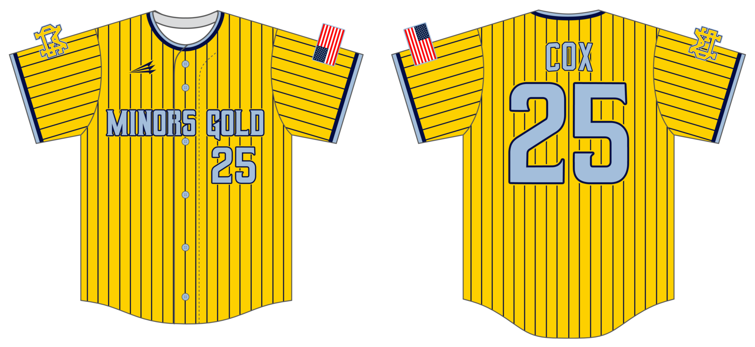 Minors Gold Custom HexaFlex Baseball Jersey #J3B