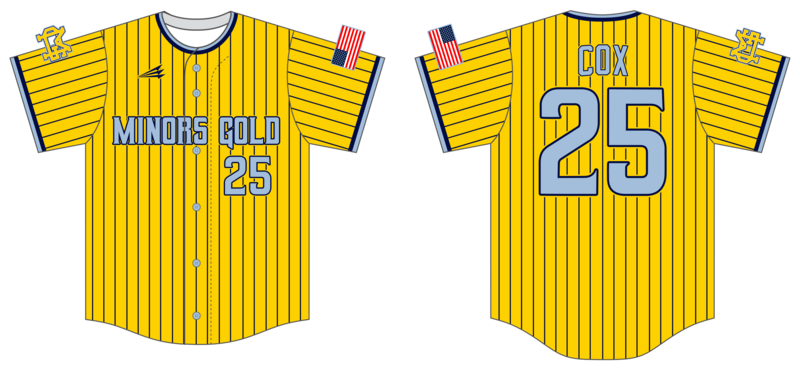 Minors Gold Custom HexaFlex Baseball Jersey #J3B