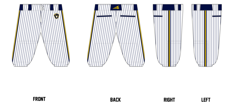 Michigan Brewers Stacheman Elite Custom Knicker Baseball Pants #BP1D