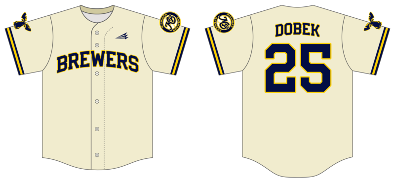 Michigan Brewers Custom Hexaflex Baseball Jersey #J11B