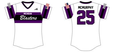 Michigan Blasters Custom HexaFlex Softball Jersey #J3b