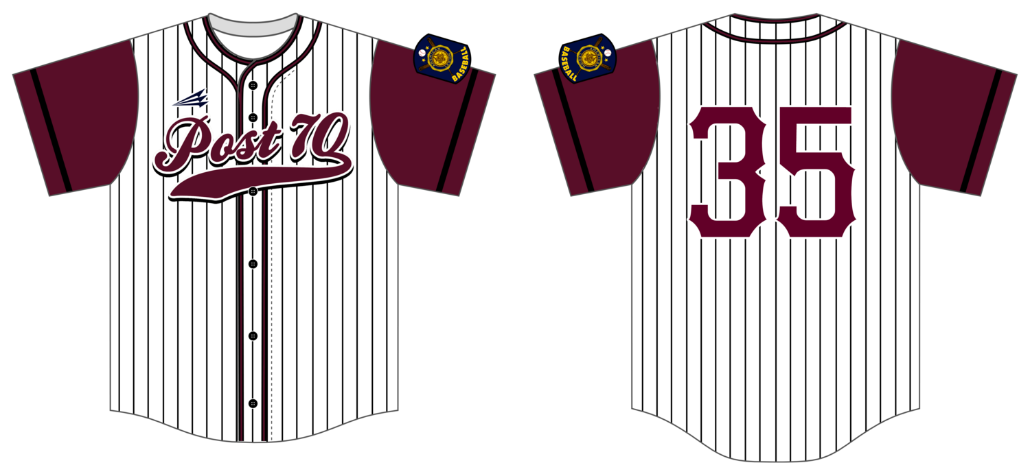 Troy Post 70 Custom HExaFlex Baseball Jersey #J3F
