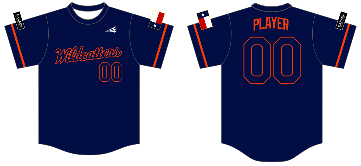 Houston Wildcatters Custom HexaFlex Baseball Jersey #J2B