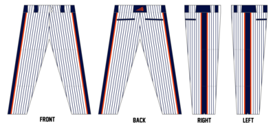 Houston Wildcatters Custom Long Relaxed Baseball Pant #BP3B