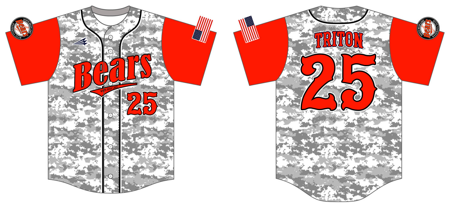White Bear Lake Bears Custom HexaFlex Baseball Jersey #J3B