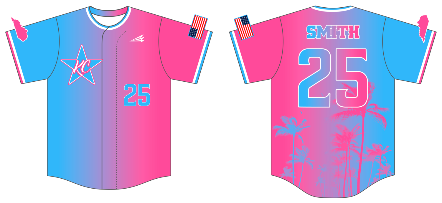 KC Kryptonite Custom HexaFlex Baseball Jersey #J9B