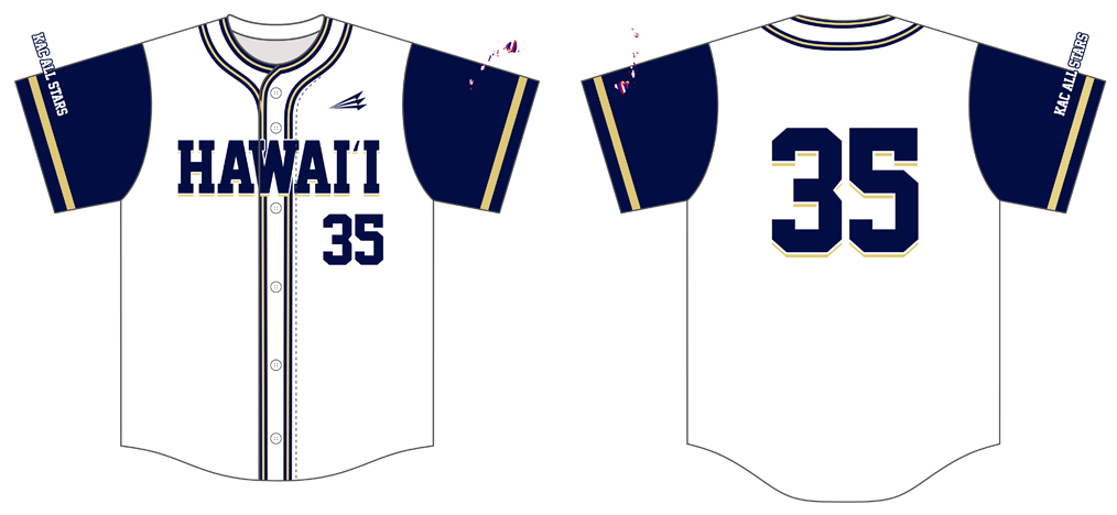 KAC Hawaii All Stars Custom HexaFlex Baseball Jersey #J5D