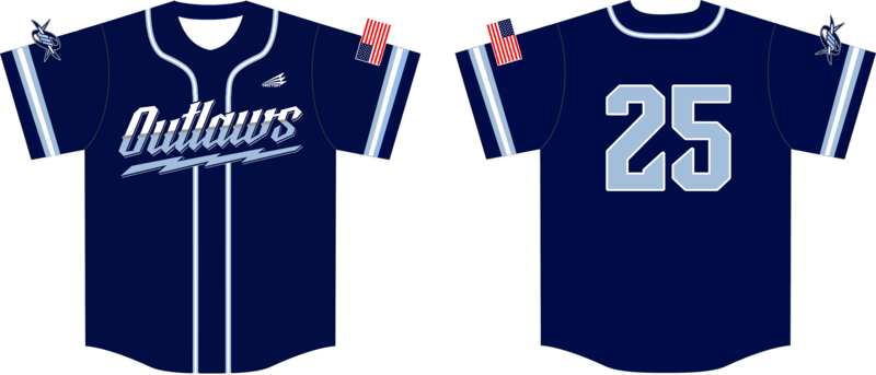 Mifflinburg Outlaws Custom NanoDri Baseball Jersey #J1
