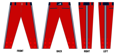 Port St Lucie National Little League Custom Relaxed Baseball Pant #BP4b