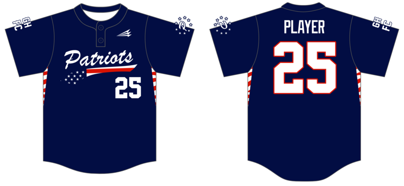 Woodland Patriots Custom HexaFlex Baseball Jersey #J2C