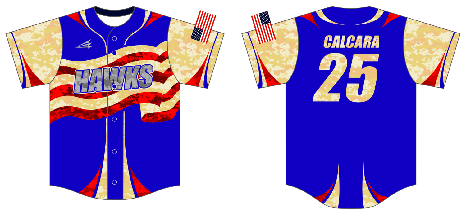 West Hempfield Hawks Custom NanoDri Baseball Jersey #J2