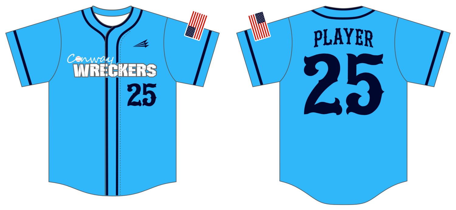 Conway Wreckers Custom NanoDri Baseball Jersey #J3