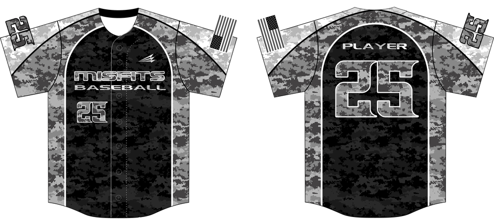 Arizona Misfits Custom Baseball Jersey Design #1