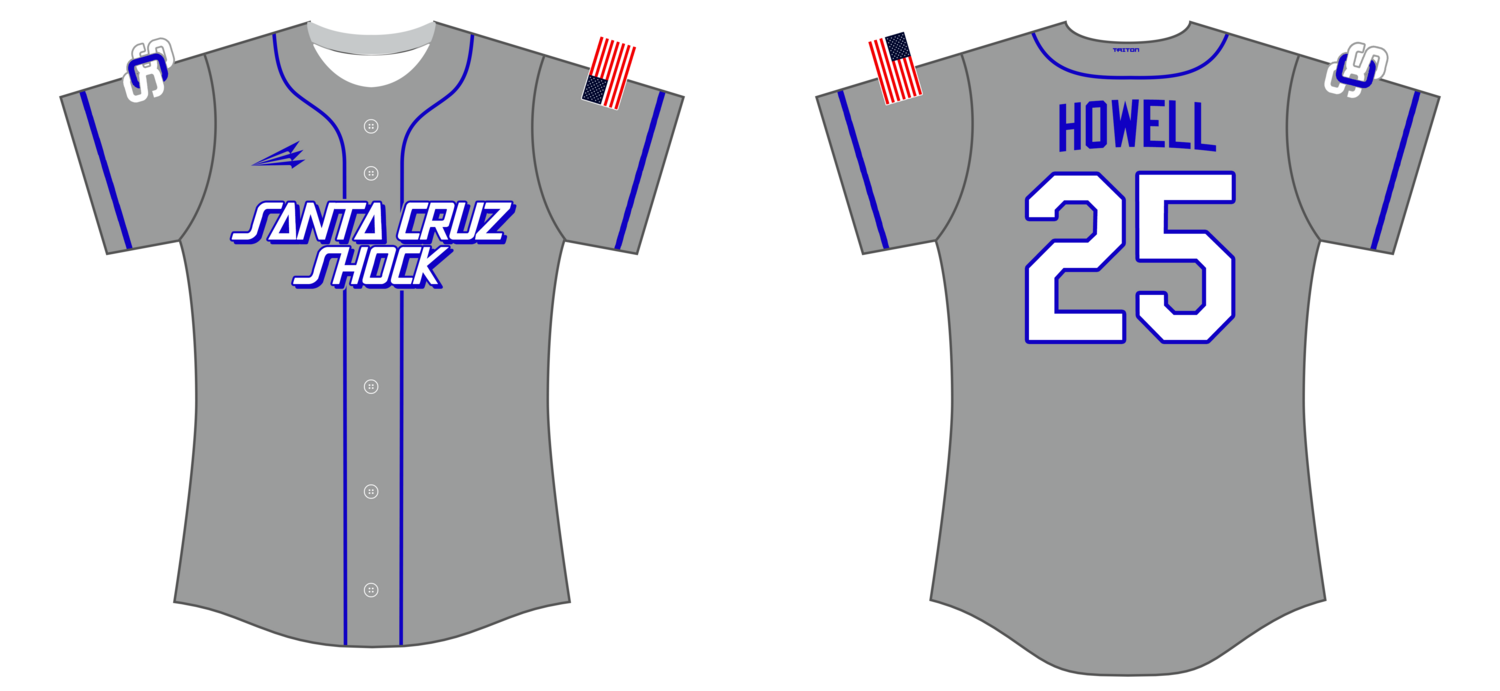 Santa Cruz Shock Custom HexaFlex Softball Jersey #J2B