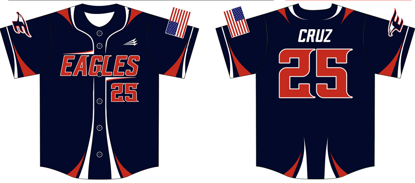 Edison Eagles Custom HexaFlex Baseball Jersey #J1
