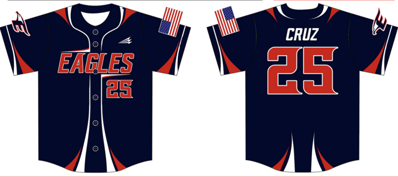 Edison Eagles Custom HexaFlex Baseball Jersey #J1